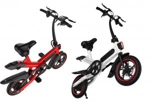 China Compact Size Small Folding Electric Bike 36V 10AH Battery 17.5KG 107 * 45 * 100CM wholesale