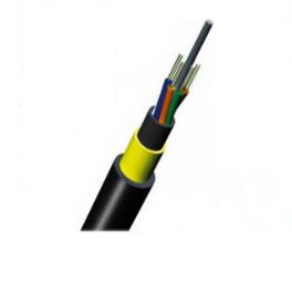 China 8 Core Fiber Optic Ethernet Cable ADSS 8 Core All Dielectric Double Sheath Aerial Optical 100m on sale