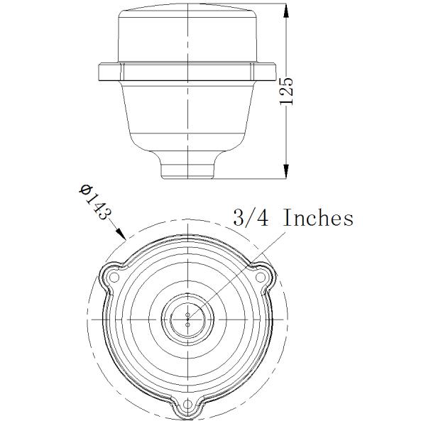 Low Intensity 32.5cd Red Steady Burning Aircraft Led Lights