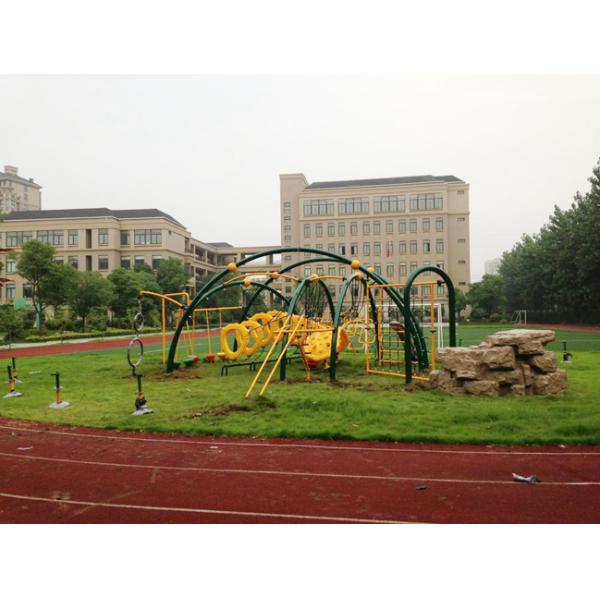 780*300*250cm Rope Playground Equipment , Outdoor Rope Play Structures For Kindergarten