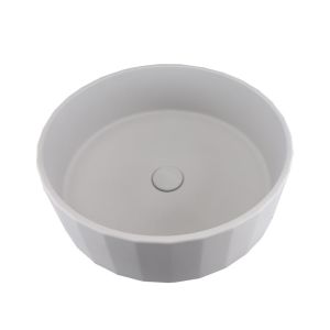 China Round Matte Finish Concrete Art Basin Bathroom Countertop Sink on sale