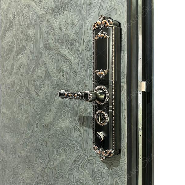 Villa Aluminum Door Stainless Steel Security Door With Smart Lock Entrance Door for House