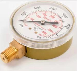 Oxygen Tank Cylinder Welding Pressure Gauge EN 562 2.5 To 400 Bar