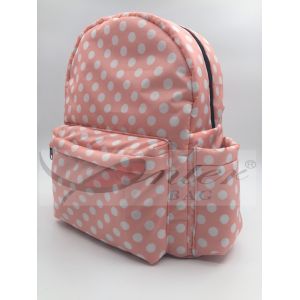 White Dots 190T Polyester Kids School Backpacks Waterproof Lightweight