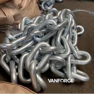 China Rolled Steel Welded Stud Link Anchor Chain Customized Length For Drag Mooring Anchoring on sale