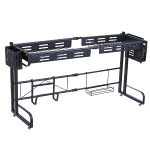 Stainless Steel Above Sink Dish Rack Stable Over Sink Organizer Shelf For Kitchen