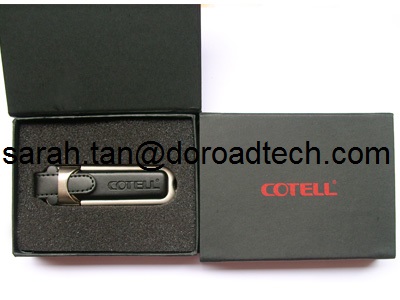 Factory Wholesale Real Capacity Leather USB Drives, USB 2.0 or USB3.0 Leather USB Sticks