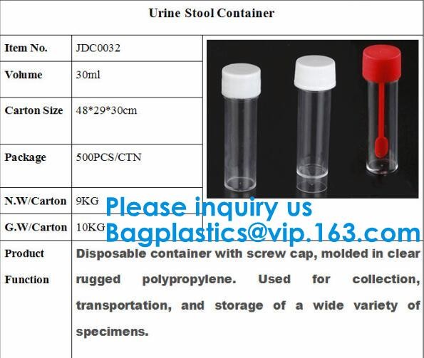 Disposable Urine Specimen Cup/Urine Sample Containers/Urine Collection Cup,Sterile Disposable Hospital Sample 60ml 100