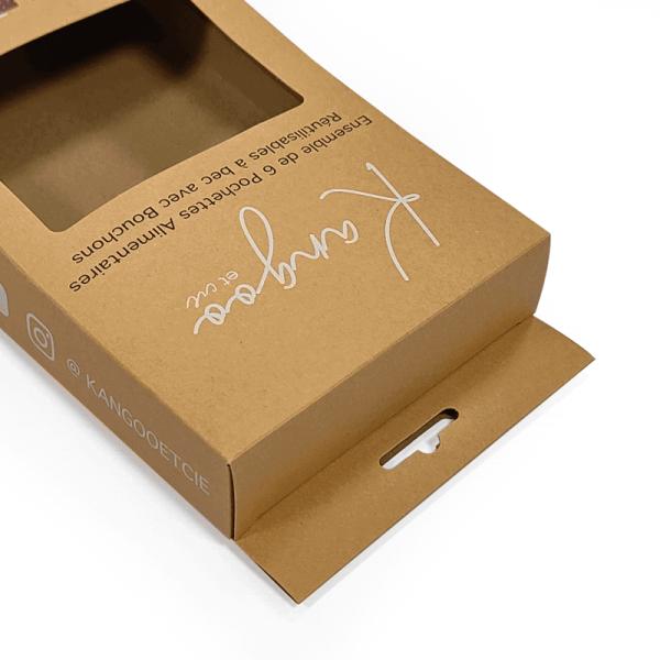 Custom Hang Tab Paper Retail Display Packaging Boxes With CMYK Printing