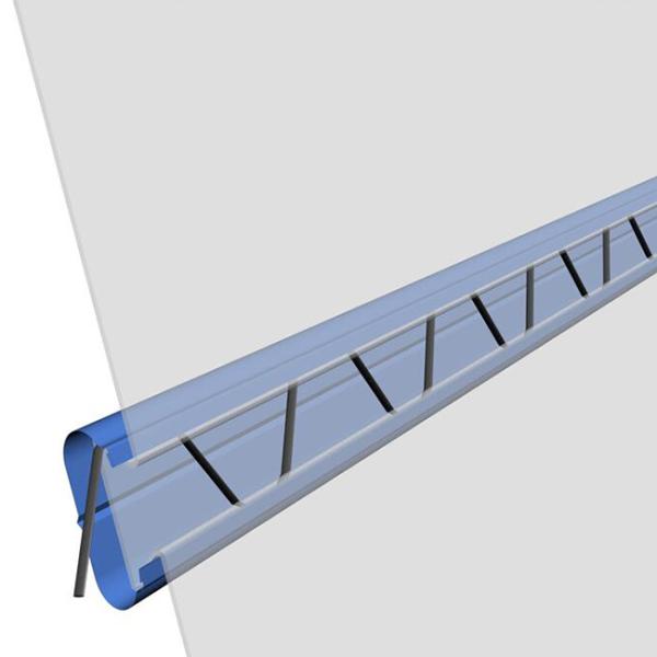 Agricultural Greenhouse Zig Zag Wire Coated For Plastic Film Locking