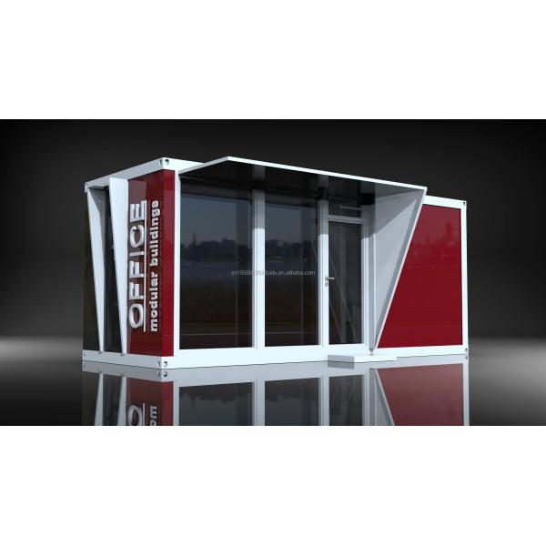 Main Structure Galvanized Steel Square Tubes Outdoor Food Store Sentry Box Coffee Shop Clothing Container