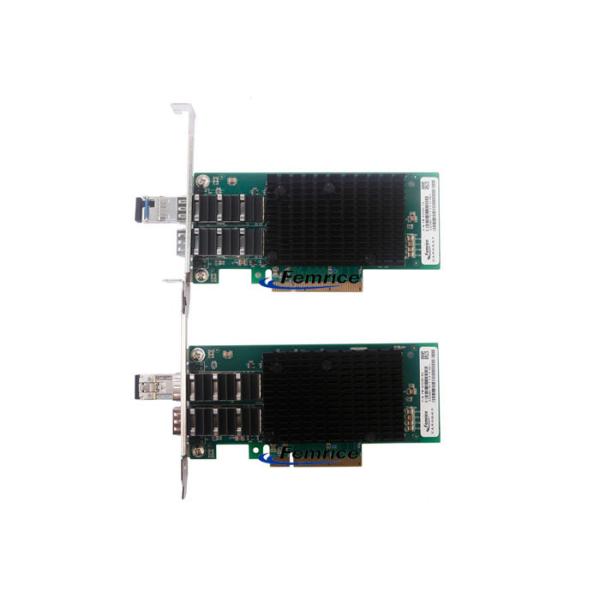 Femrice 10Gbps Dual Port Unidirectional Transmit Gigabit Ethernet Server Adapter PCIe x8 SFP+ Slots Network Controller