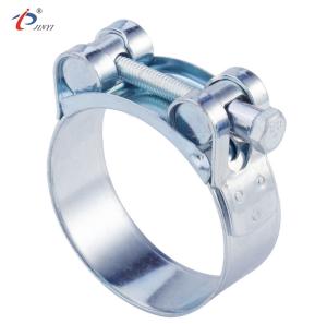 China Unitary Power 26mm Band Single Bolt Adjustable Pipe Clamps wholesale
