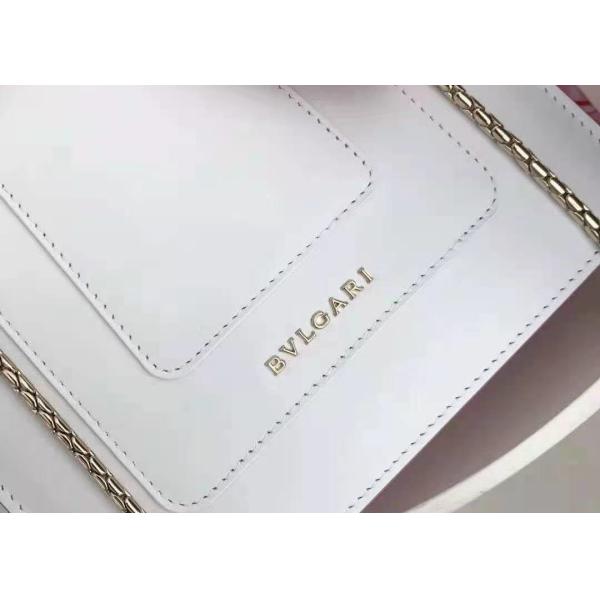 Cowhide Flip Open Ladies Waist Bag , 18cm Cross Body Chain Bag