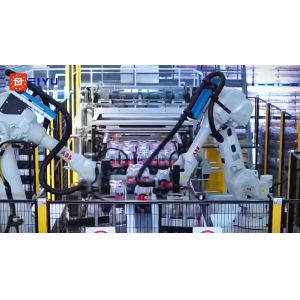 Robotic Automation Marshaling Station Bag Beverage Palletizer Single Column