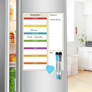 China Flexible Fridge Magnet Sticker Magnetic Monthly Calendar With Marker Pens And Eraser wholesale