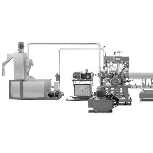 SHJ-75 High Torque Double Screw Extruder For PE PVC PLA Plastic Pellets Filament Cutting