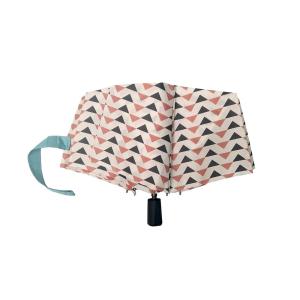 China Triangular Pattern Pongee Portable Folding Umbrella Manual Open wholesale