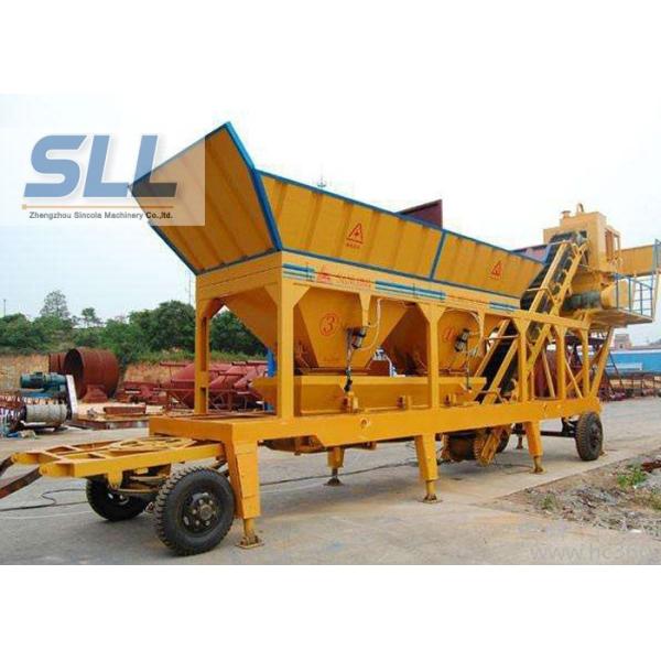 Professional Mobile Concrete Batching Plant Mobile Batch Plant Concrete With JS500 Mixer