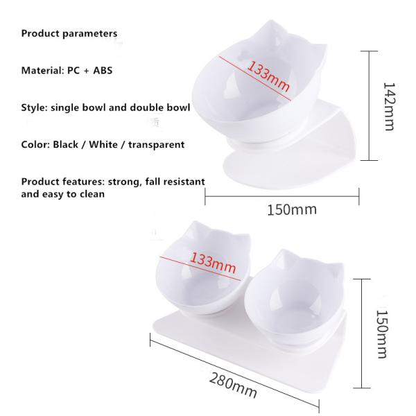 PS ABS Unspillable Dog Bowl Funky Custom With Stand