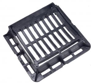 China Medium Duty 25 Tonne Load Rating Hinged Ductile Iron Dished Gully Grating 300MM X 300MM Opening wholesale