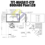 4.3 Inch TFT display | Capacitive Touchscreen MCU interface