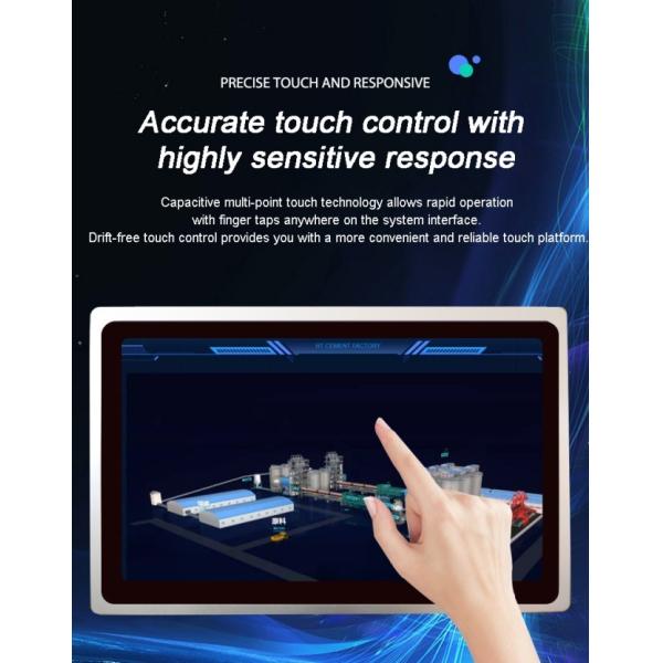 Panel Mount Fanless Touch Screen Pc 15 Inch 220 Cd/㎡ Ultra Thin