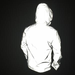 China Custom White Mens Reflective Jacket 3m Reflective Windbreaker Printed Winter on sale