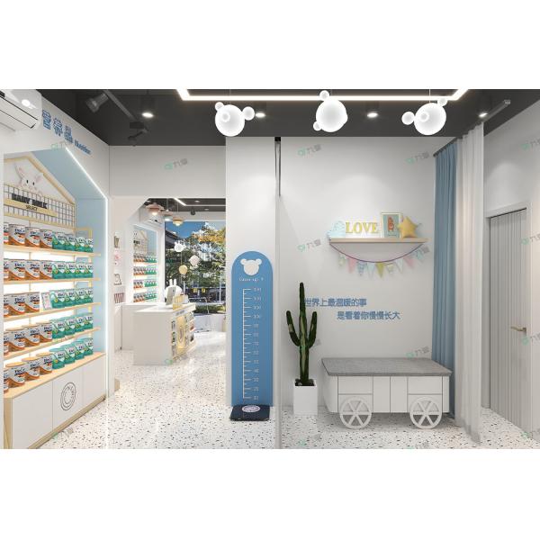 Klein Blue Style Baby Store Display Shelf Customizable 50 Sqm