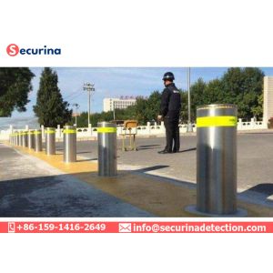 China Automatic Outdoor Security Bollards Hydraulic Pressure Technologies Remote Control wholesale