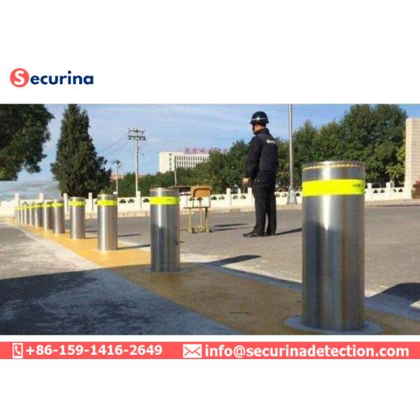 Automatic Outdoor Security Bollards Hydraulic Pressure Technologies Remote