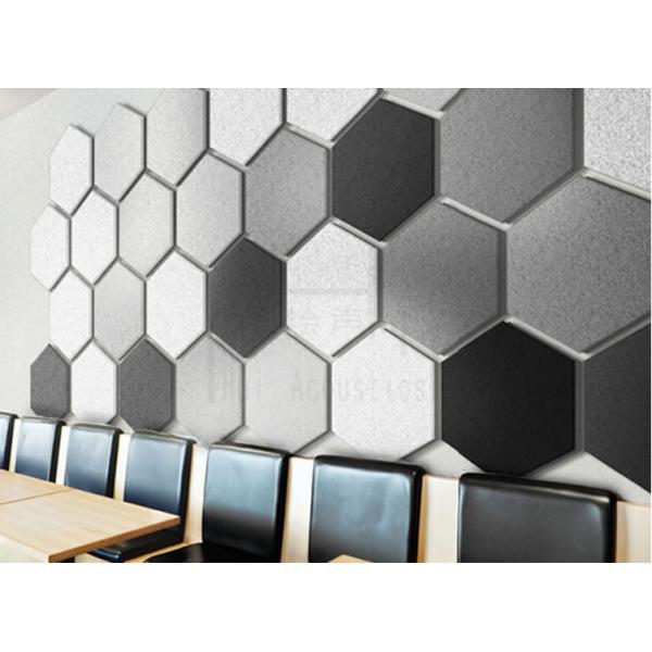 Sheet Polyester Fiber Board Insulation Wall Noise Control Flat Panel For Hotel Cinema 9mm