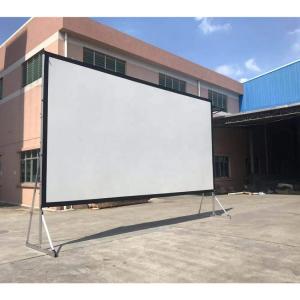 120inch Front Rear Projection Fast Fold Portable Projection Screen With Stand Metal 3D PVC Fabric