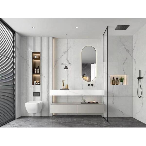 Customized Designs Wall Hung Bathroom Cabinets with Vanity Counter Wash Basin by YALIG