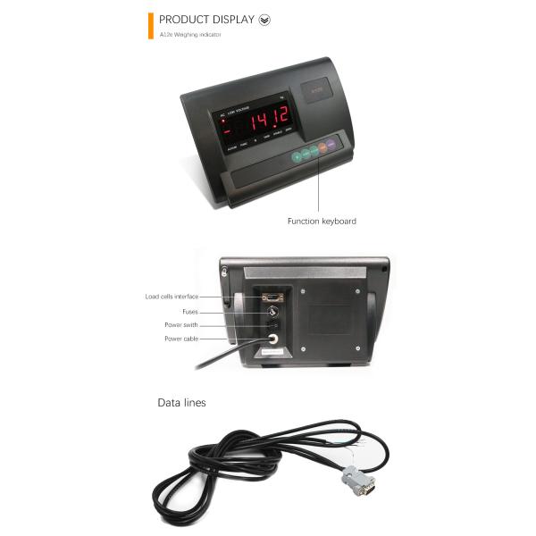 Digital Floor Weighing Scale Indicator , Truck Scale Indicator YAOHUA A12E Electronic