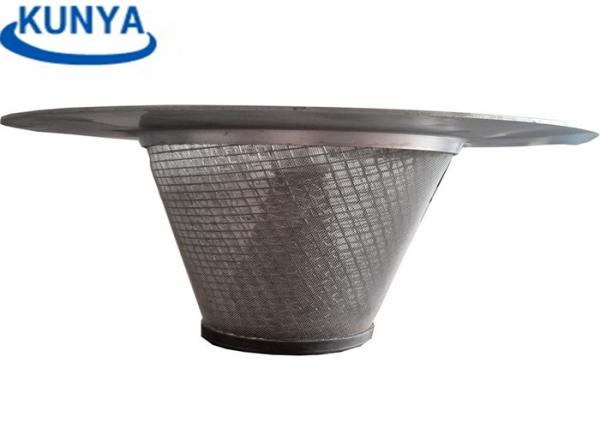 Quality 20mm Temporary Screen Basket Filter 1.0mm 316L Stainless Steel Strainers for sale