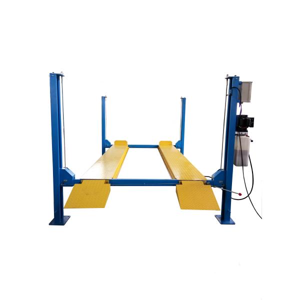 Alarm Ring Four Post Vehicle Lift High Performance Total Length 5230mm