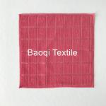 Red color size 16”100% poly microfiber cleaning cloth， tea towels dry water