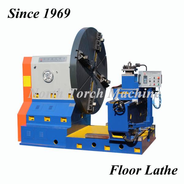 Quality Semi Automatic Flange Horizontal Turning Lathe Floor Type Low Noise for sale