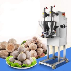 High Speed Stuffed Fishball Rolling Meatball Making Machine