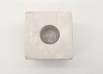 Square Stone Pillar Candle Holders Polished Finish Surface Moisture Resistant