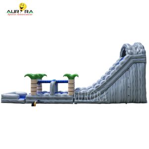 Grayish Blue PVC Inflatable Tunnel Slide For Adventure Seekers