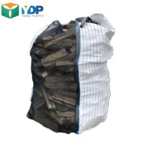 China Black White 180gsm 800kg 1000kg 1.5ton Ventilated Big Bags For Sale Firewood wholesale