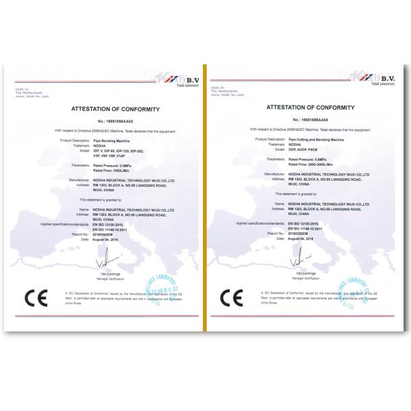 1400 R Per Min Portable Plate Beveling Machine For Petrochemical Industry