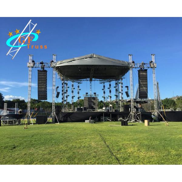 Indoor Aluminum Roof System Truss 200x200mm Customized Size