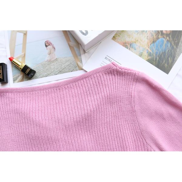 Autumn Long Sleeve Knitted Crop Top Sweater