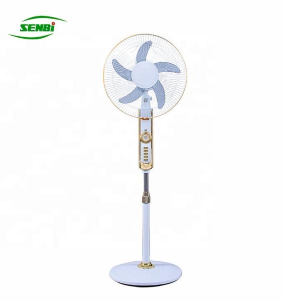 Quality Home Plastic Material Lightweight Ac Dc Stand Fan 16 And 18 Inch With Light for sale
