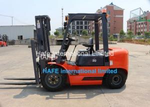 China 3T Capacity Diesel Engine Forklift Truck With Soft Bag Clamp / 3 Stage 6m Container Mast wholesale