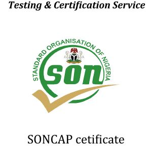 Nigeria Certified SONCAP Certificate Standards Organisation Of Nigeria