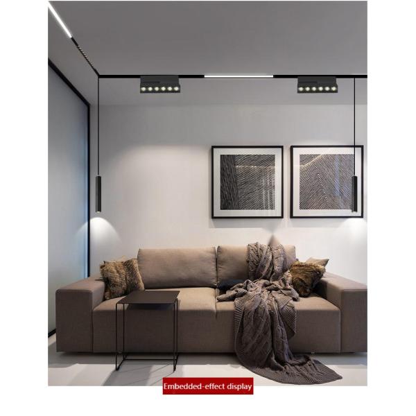 1200LM 12W 48V Modern Recessed Track Lighting Rail 1200LM Flux